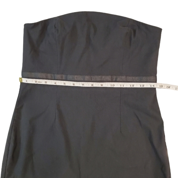 Express Strapless Dress Womens Size 8 Black Stretch Bodycon Dress - Picture 6 of 10